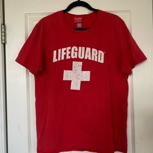 Red Lifeguard Graphic Tee